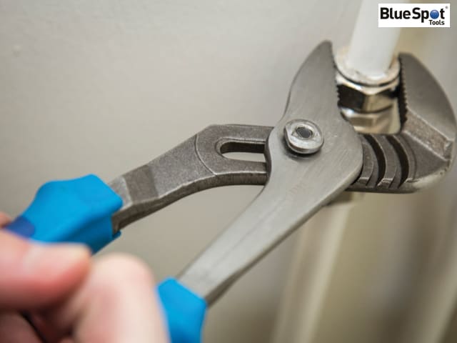 BlueSpot Heavy-Duty Water Pump Pliers 250mm Carbon Steel Soft Grip Handles