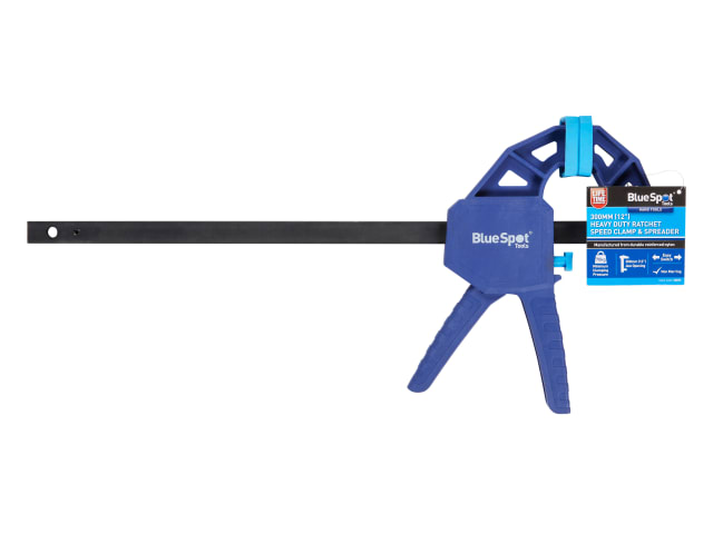 BlueSpot Tools Heavy-Duty Ratchet Speed Clamp & Spreader 300mm 100kg Capacity