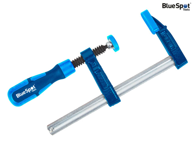 BlueSpot Tools Heavy-Duty F-Clamp 150mm Jaw Opening 50mm Depth 170kg Pressure