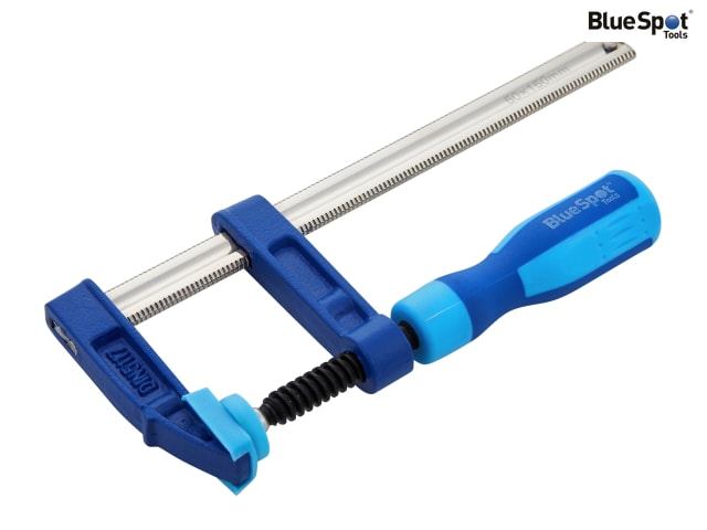BlueSpot Tools Heavy-Duty F-Clamp 150mm Jaw Opening 50mm Depth 170kg Pressure