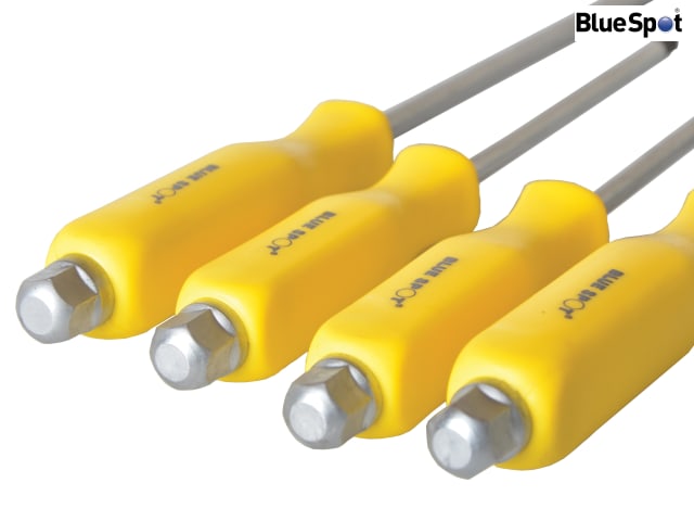 BlueSpot 12 Piece Hex Drive Screwdriver Set with Magnetic Tips and Vinyl Handle