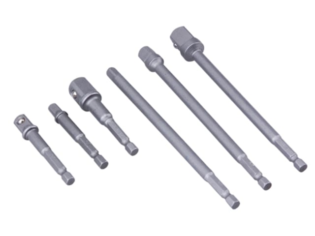 BlueSpot Tools 6Piece Socket Adaptor Set Chrome Vanadium Steel 1/4in 3/8in 1/2in