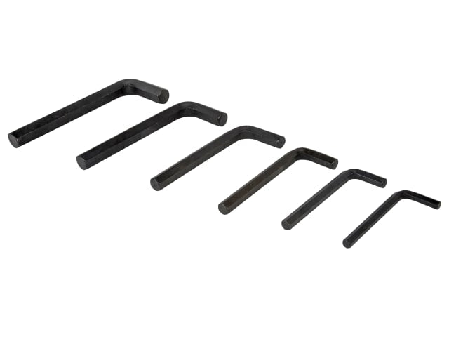 BlueSpot Jumbo Hex Key Set 6 Piece Heat Treated Steel 8-19mm with Case