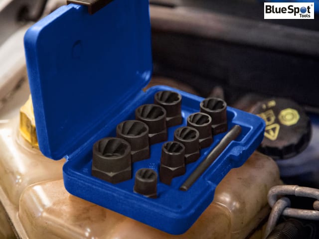 BlueSpot Tools 10 Piece Bolt Remover Set 9-19mm Chrome Molybdenum Steel