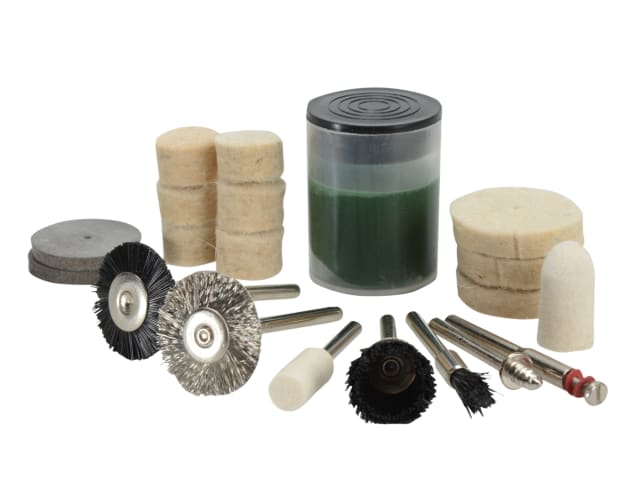 BlueSpot Tools 20 Piece Cleaning and Polishing Kit with Wheels and Brushes