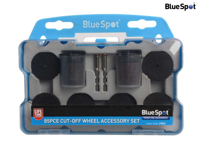 BlueSpot 85 Piece Cut Off Wheel Accessory Kit with Mandrels and Wheels