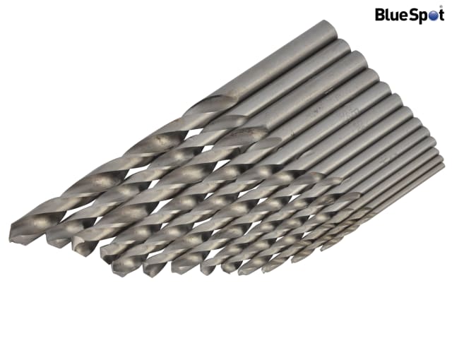 BlueSpot Tools HSS Drill Set 13 Pieces 1.5-6.5mm for Steel Wood Plastic