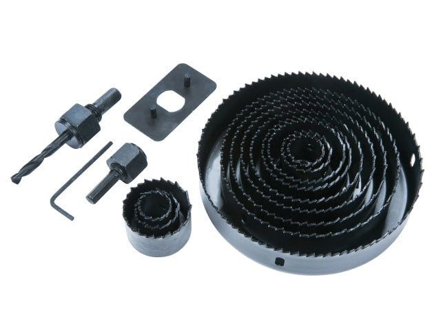 BlueSpot Tools 16 Piece Multi Holesaw Set 19-127mm for Wood and Metal