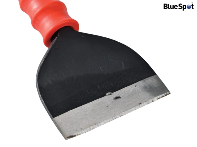 BlueSpot Tools 100mm Brick Bolster with Hand Guard Heavy-Duty Grip Steel