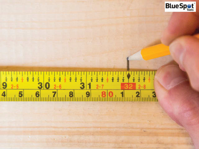 BlueSpot Tools Magnetic Pocket Tape 5m/16ft Easy Read Self-Locking 17mm