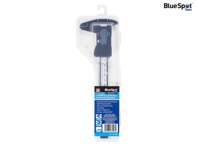 BlueSpot Digital Vernier Caliper 150mm 6in LCD Display Metric Imperial Measuring