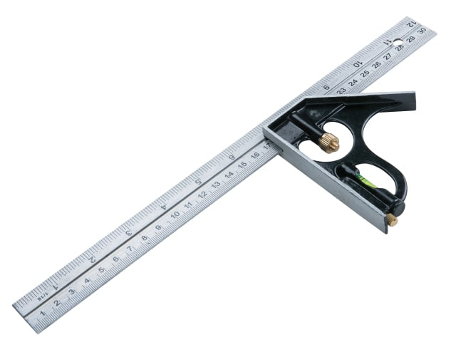 BlueSpot Tools 300mm Combination Square with Spirit Level and Scriber