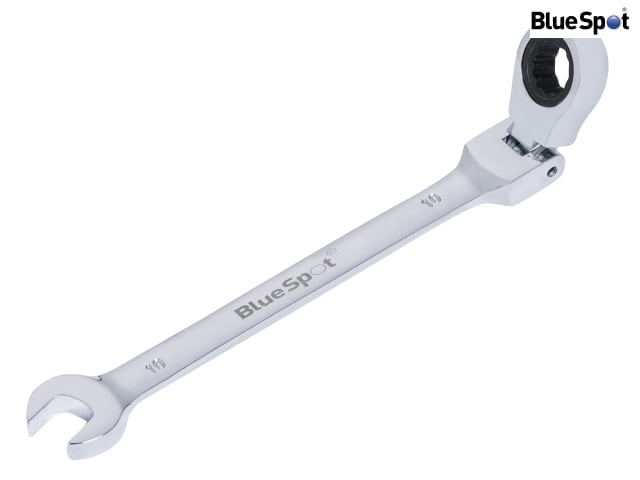 BlueSpot 10mm Flexible Head Ratchet Spanner 180Â° Chrome Vanadium Steel