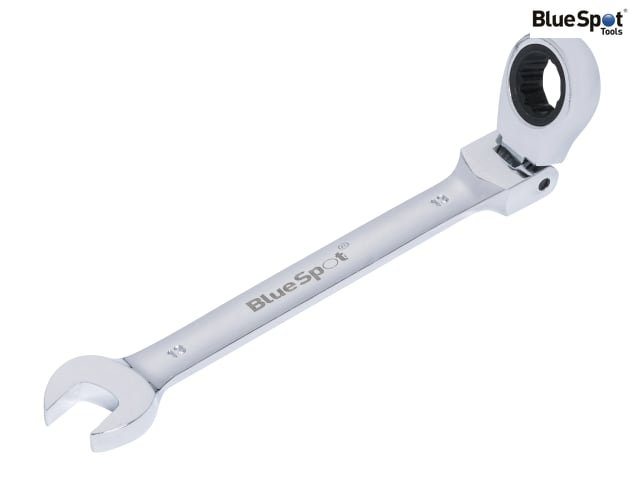 BlueSpot 13mm Flexible Head Ratchet Spanner 180Â° Chrome Vanadium Steel