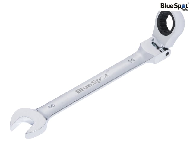 BlueSpot 14mm Flexible Head Ratchet Spanner 180Â° Chrome Vanadium Steel