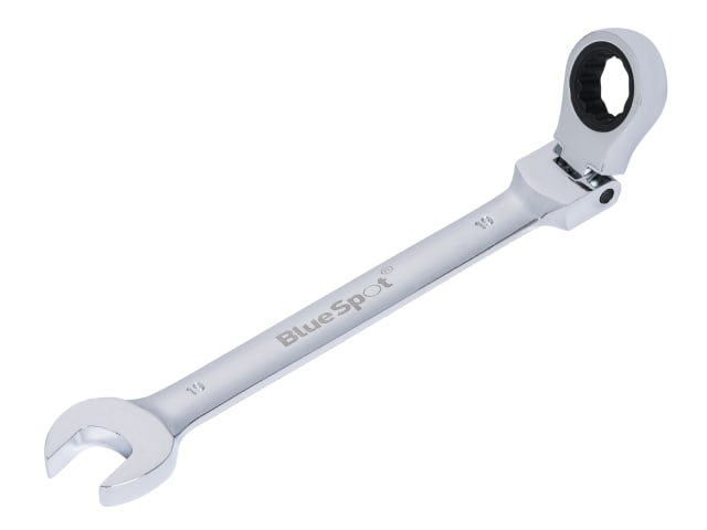 BlueSpot 19mm Flexible Head Ratchet Spanner 180Â° Chrome Vanadium Steel