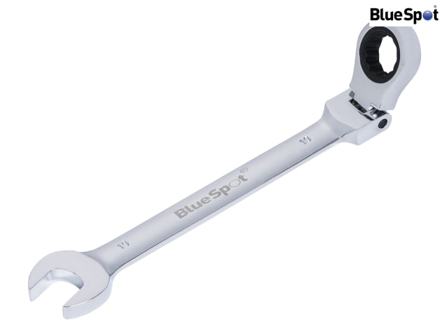 BlueSpot 19mm Flexible Head Ratchet Spanner 180Â° Chrome Vanadium Steel