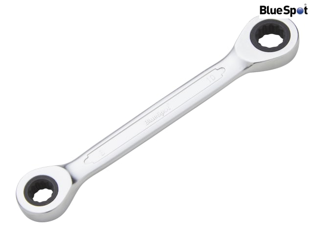 BlueSpot Tools Double End Ratchet Spanner 8-10mm Chrome Vanadium Steel