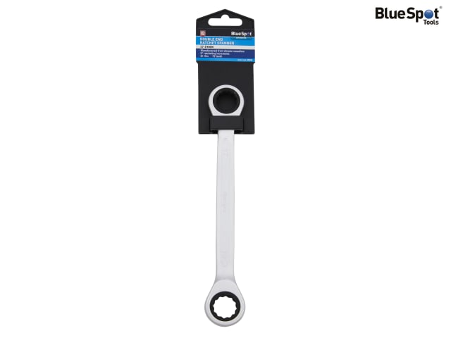 BlueSpot Tools Double End Ratchet Spanner 17-19mm Chrome Vanadium Steel