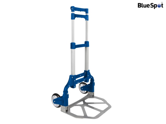 BlueSpot Tools Easy Wheeler Folding Trolley Adjustable Handle 70kg Load Capacity