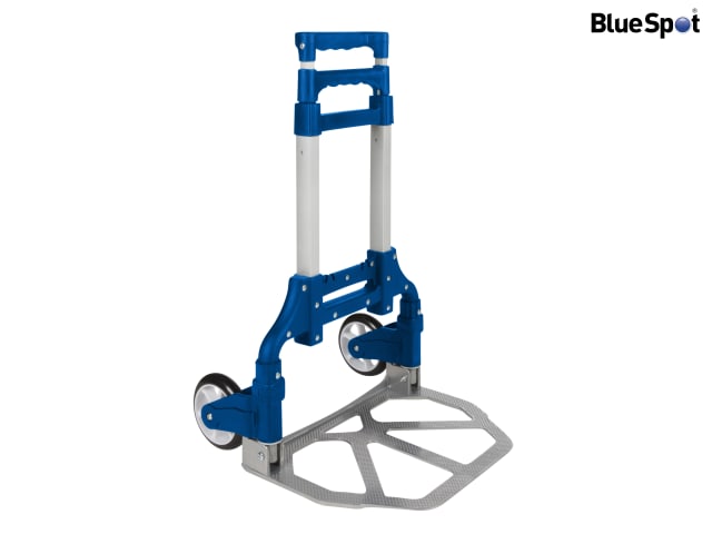 BlueSpot Tools Easy Wheeler Folding Trolley Adjustable Handle 70kg Load Capacity