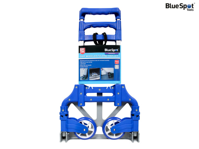 BlueSpot Tools Easy Wheeler Folding Trolley Adjustable Handle 70kg Load Capacity