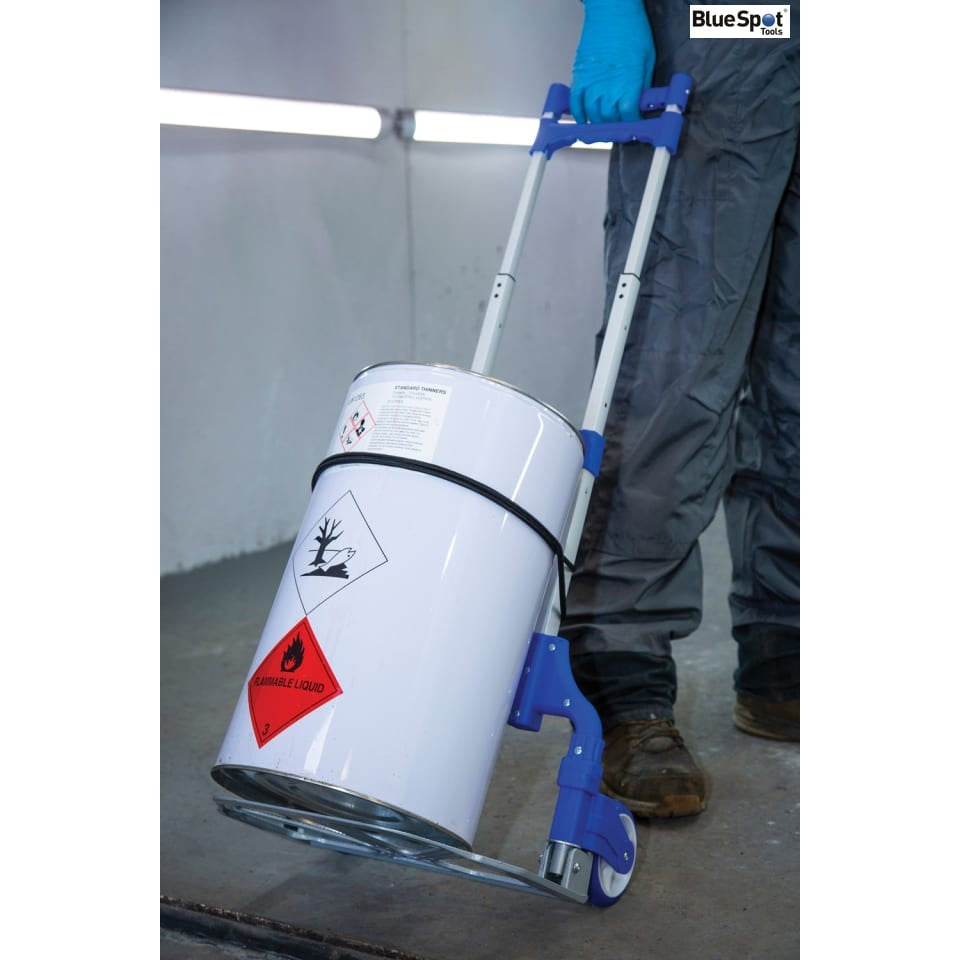 BlueSpot Tools Easy Wheeler Folding Trolley Adjustable Handle 70kg Load Capacity