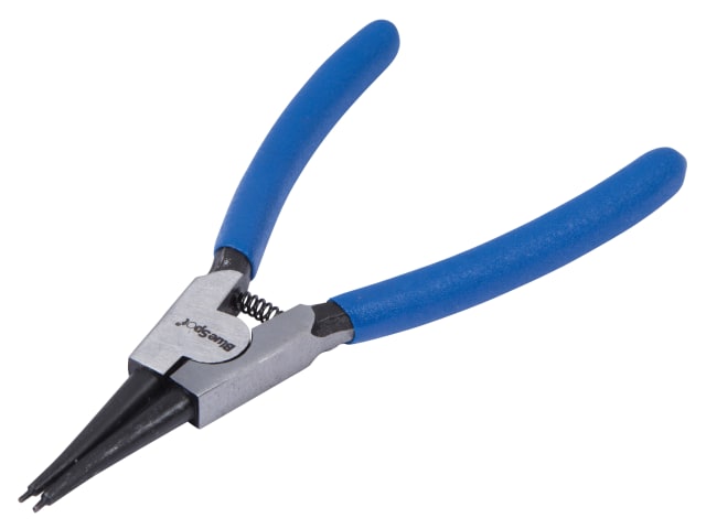 BlueSpot Tools 150mm External Straight Circlip Pliers Chrome Vanadium Steel