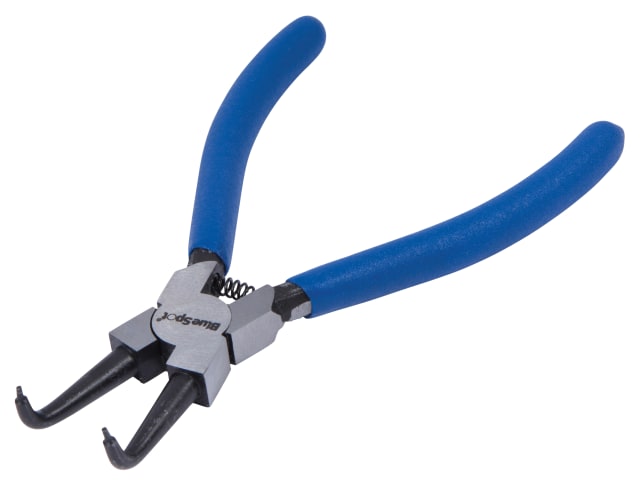 BlueSpot Tools 150mm Internal Circlip Pliers 90Â° Tip Chrome Vanadium Steel