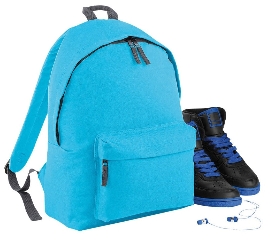 Bagbase Junior Fashion Backpack 12L Padded Straps Zippered Pocket Grab Handle