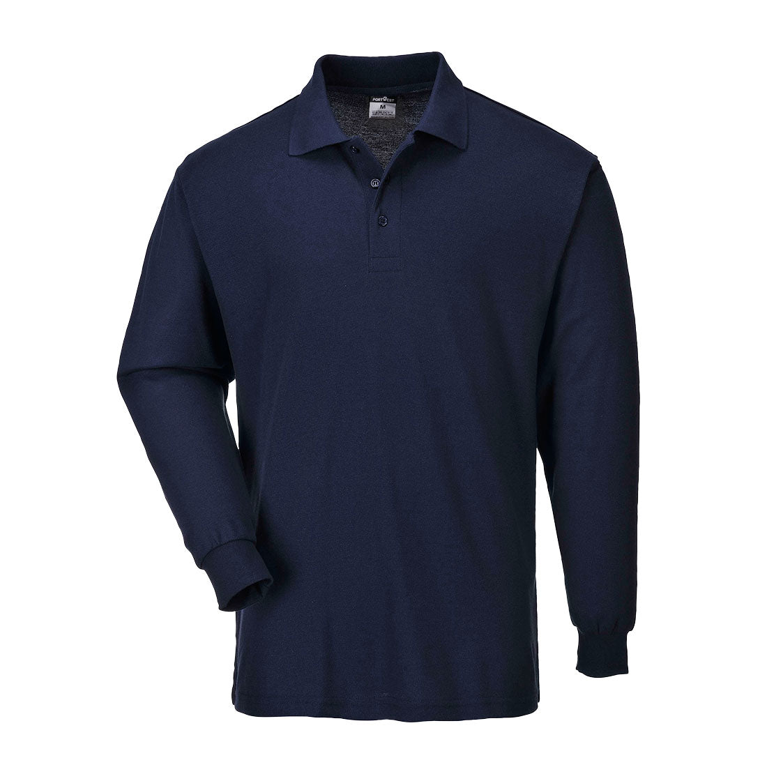 Portwest Genoa Long Sleeved Polo Shirt 65% Polyester 35% Cotton UPF 40+