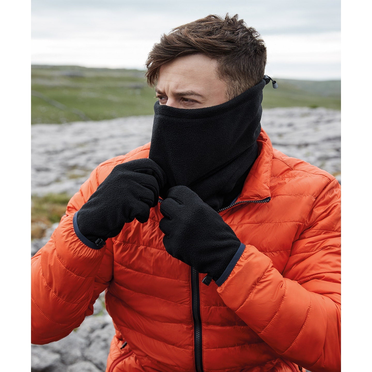 Beechfield Recycled Fleece Snood 100% GRS Polyester Thermal Comfort Adjustable