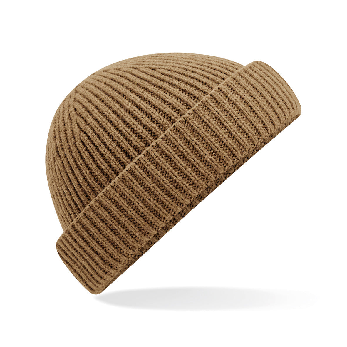 Beechfield Harbour Beanie Eco-Friendly Ribbed Knit Shallow Crown Cuffed Design