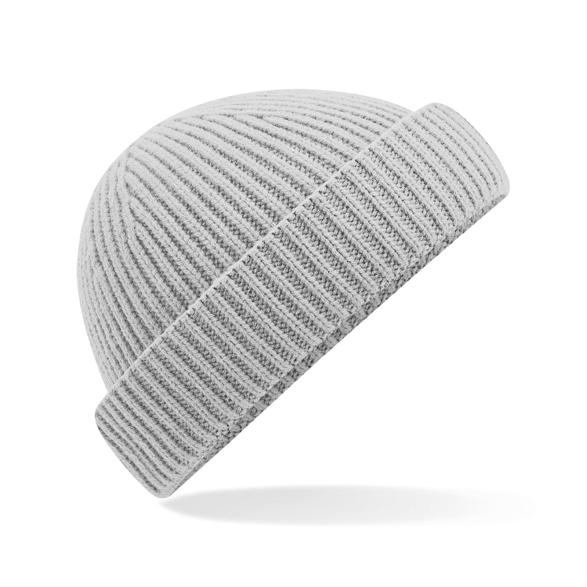 Beechfield Harbour Beanie Eco-Friendly Ribbed Knit Shallow Crown Cuffed Design