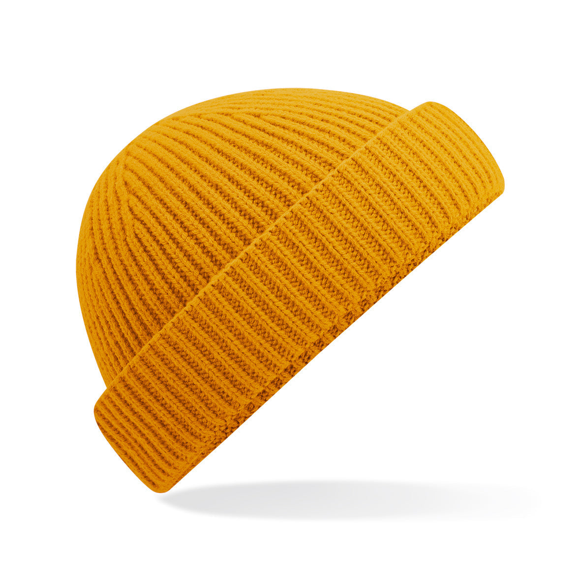 Beechfield Harbour Beanie Eco-Friendly Ribbed Knit Shallow Crown Cuffed Design