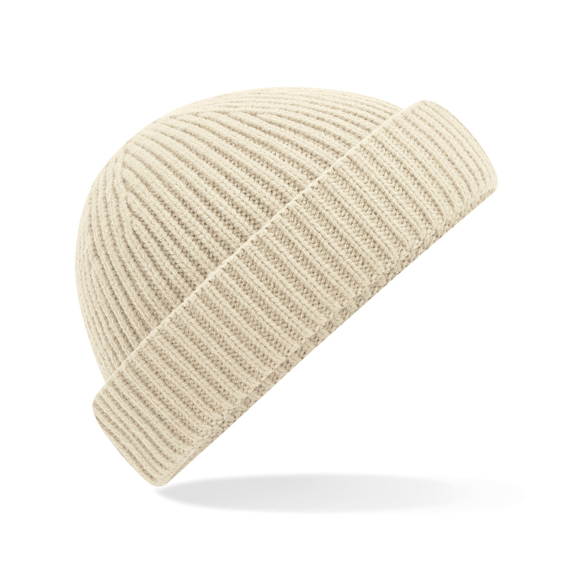 Beechfield Harbour Beanie Eco-Friendly Ribbed Knit Shallow Crown Cuffed Design