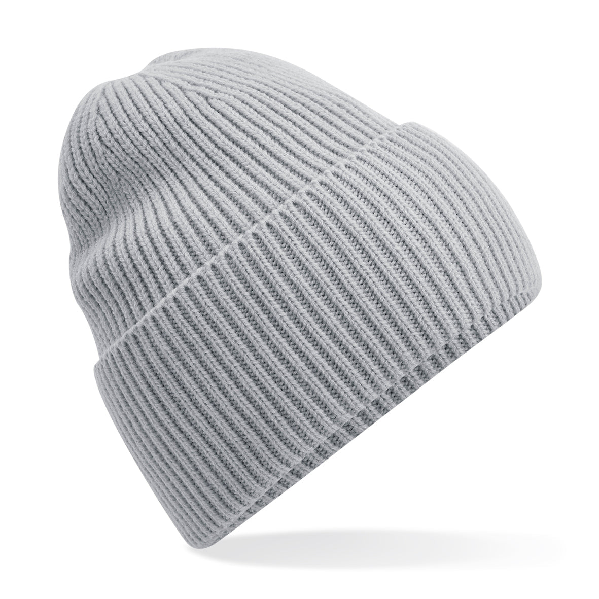 Beechfield Oversized Cuffed Beanie Soft Ribbed Knit Eco-Friendly Design