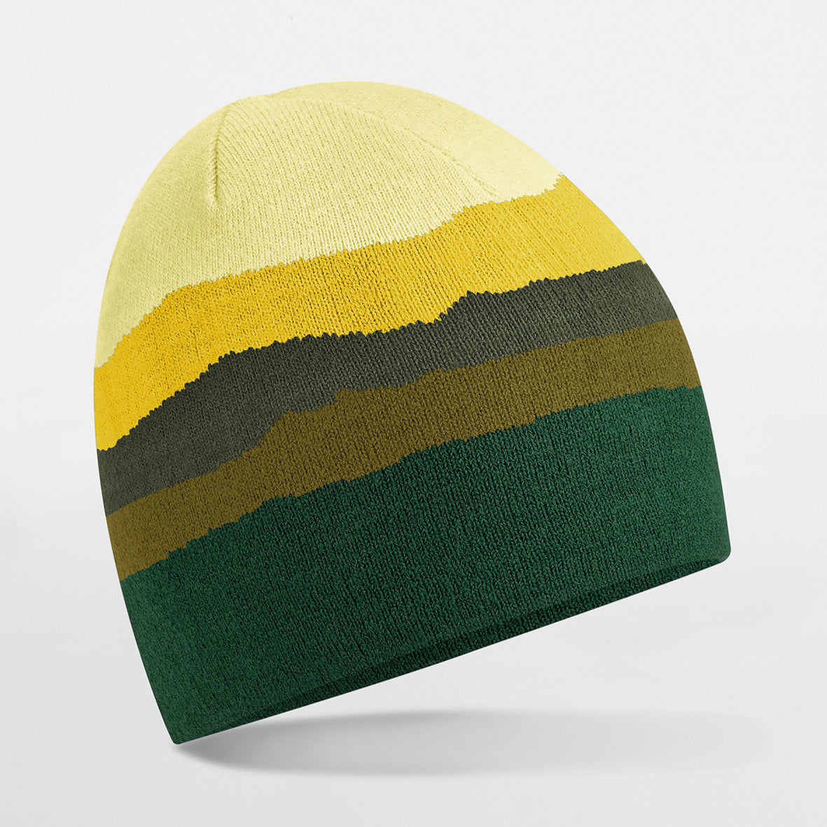 Beechfield Mountain Peaks Beanie 100% Recycled Polyester Bold Design Warmth