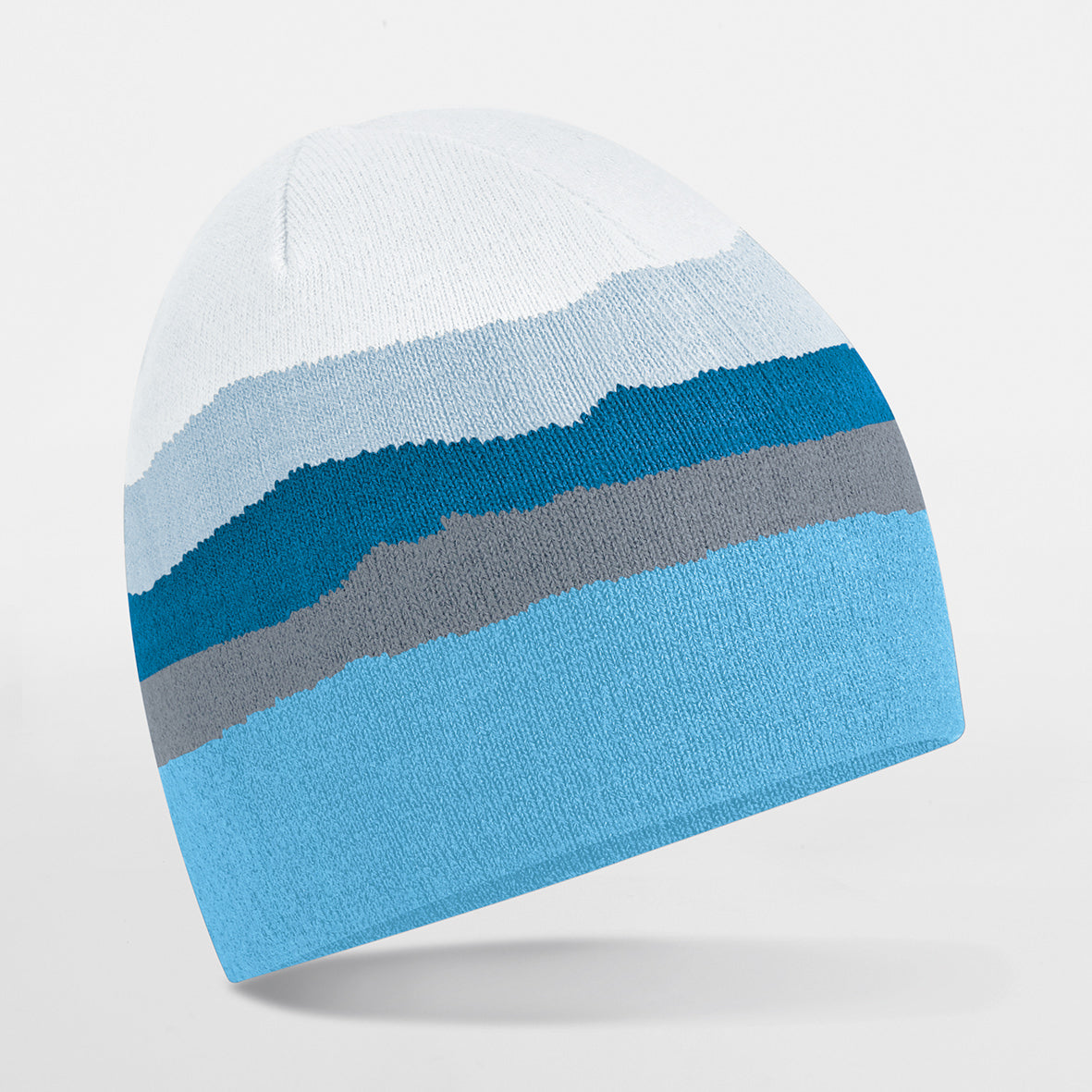 Beechfield Mountain Peaks Beanie 100% Recycled Polyester Bold Design Warmth