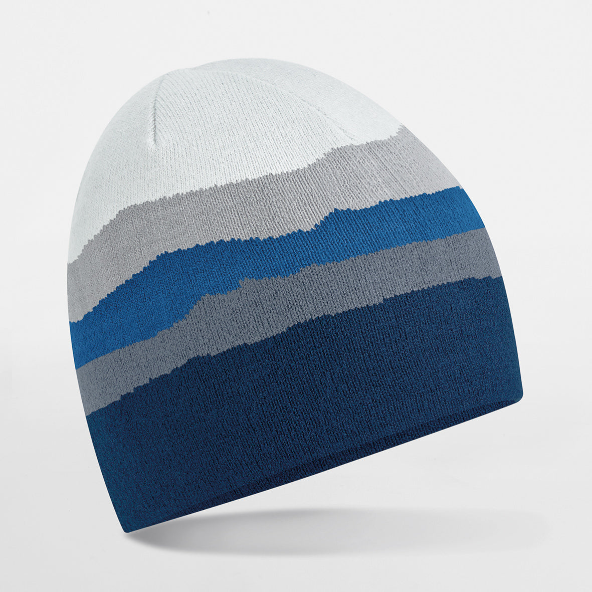 Beechfield Mountain Peaks Beanie 100% Recycled Polyester Bold Design Warmth