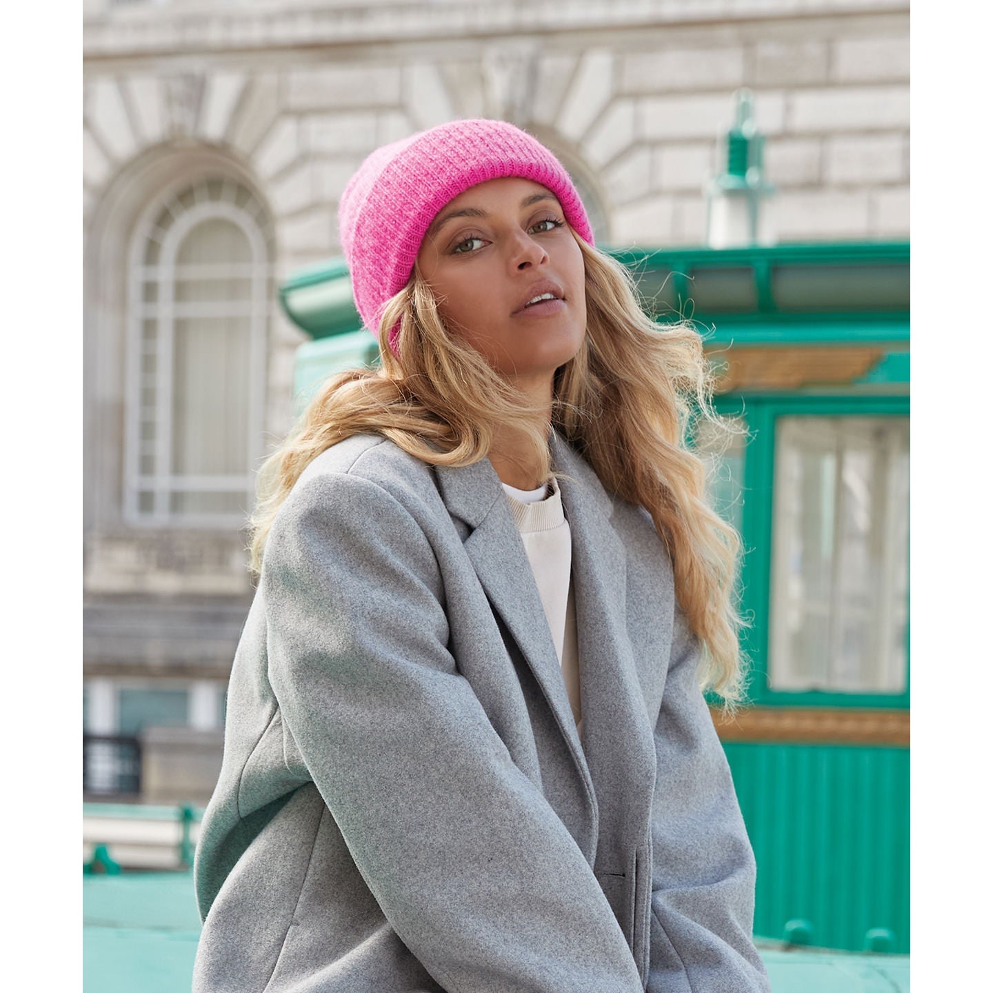 Beechfield Colour Pop Beanie Soft-Touch Chunky Knit Recycled Polyester