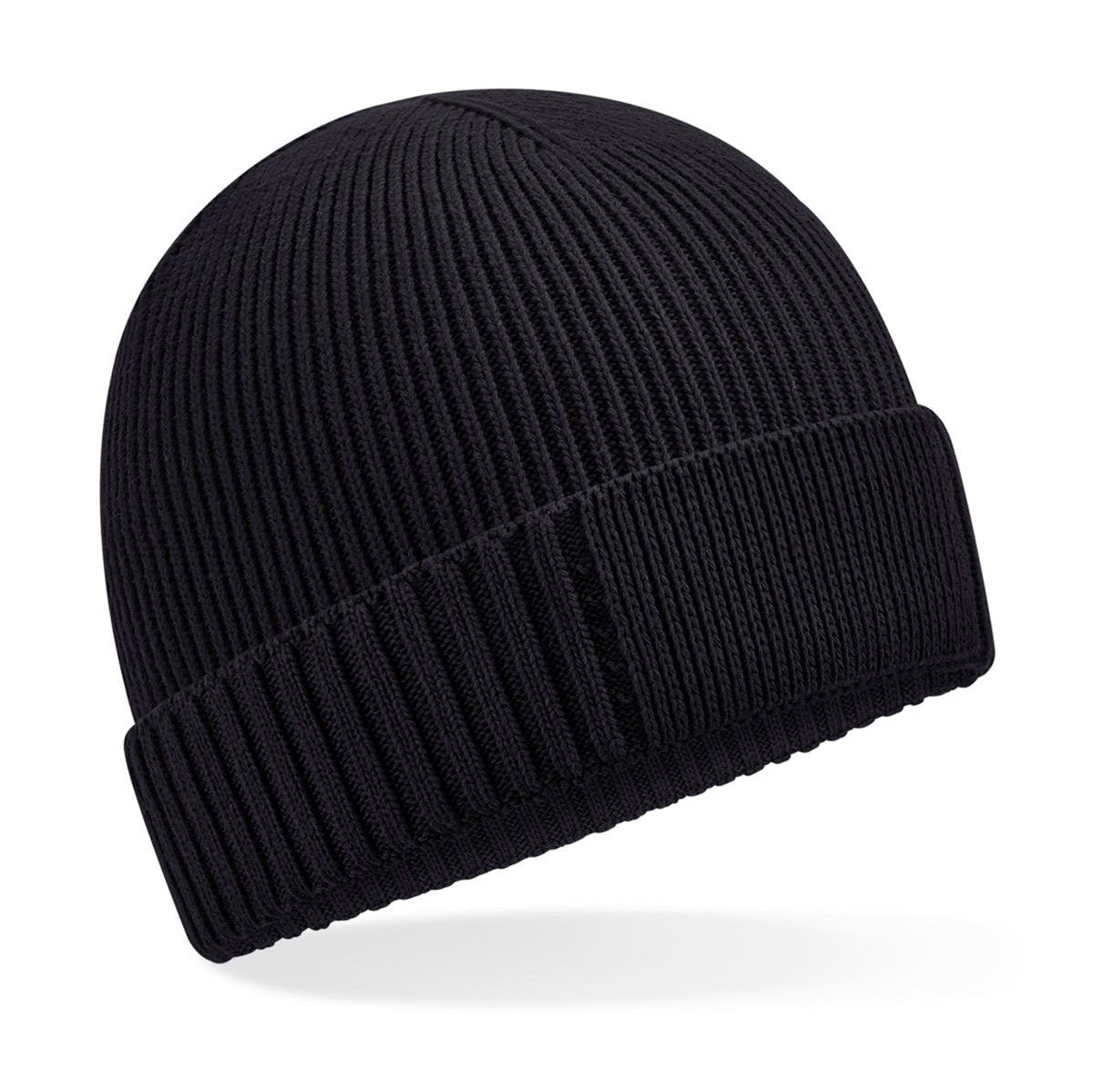 Beechfield Organic Cotton Beanie Cuffed Patch Lightweight Breathable Eco