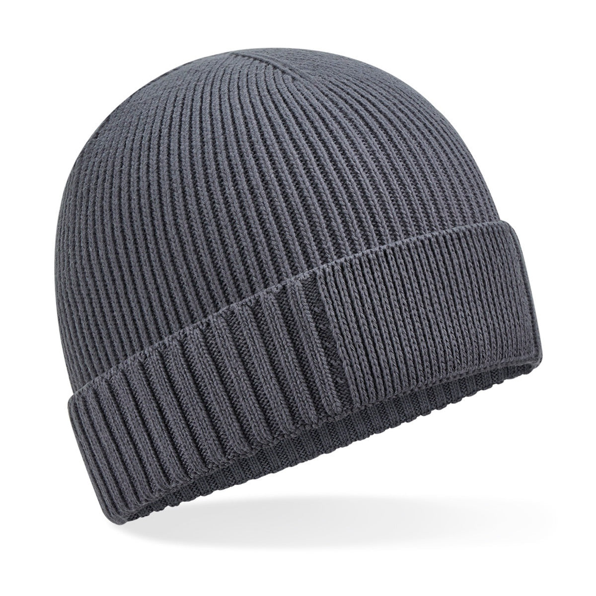Beechfield Organic Cotton Beanie Cuffed Patch Lightweight Breathable Eco