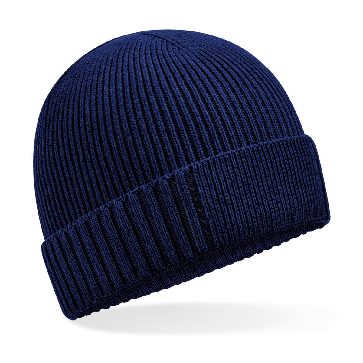 Beechfield Organic Cotton Beanie Cuffed Patch Lightweight Breathable Eco