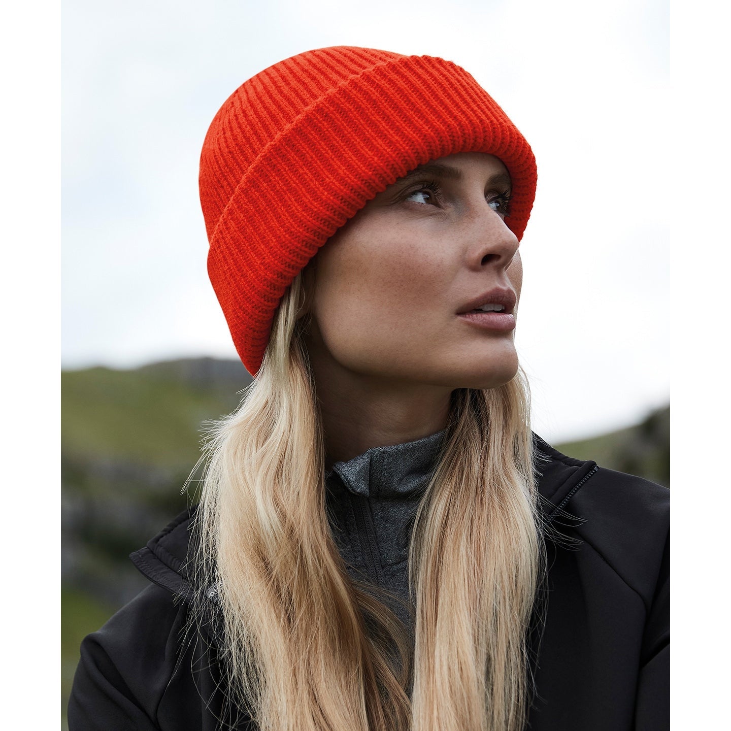 Beechfield Wind-Resistant Beanie with Recycled Polyester and Cotton Lining