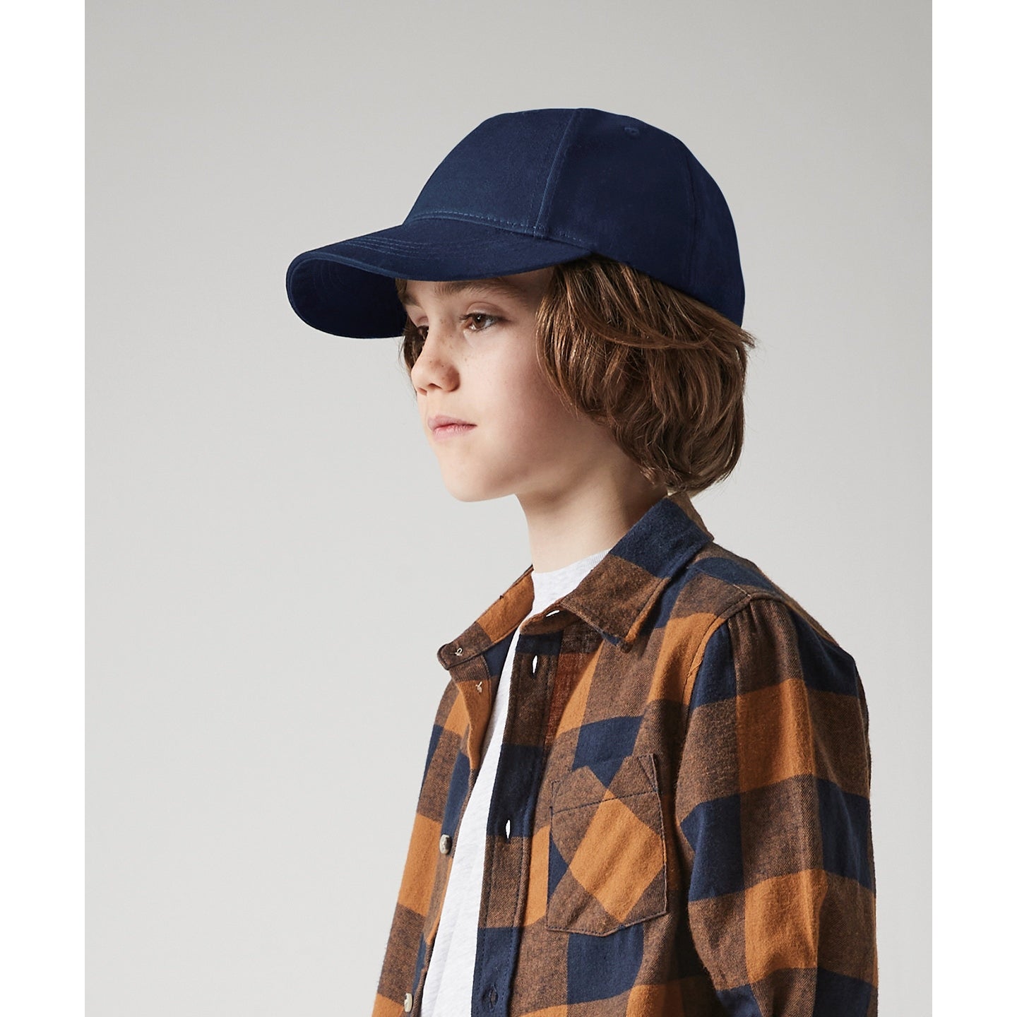 Beechfield Junior Organic Cotton 5-Panel Cap Adjustable Snapback Kids Hat