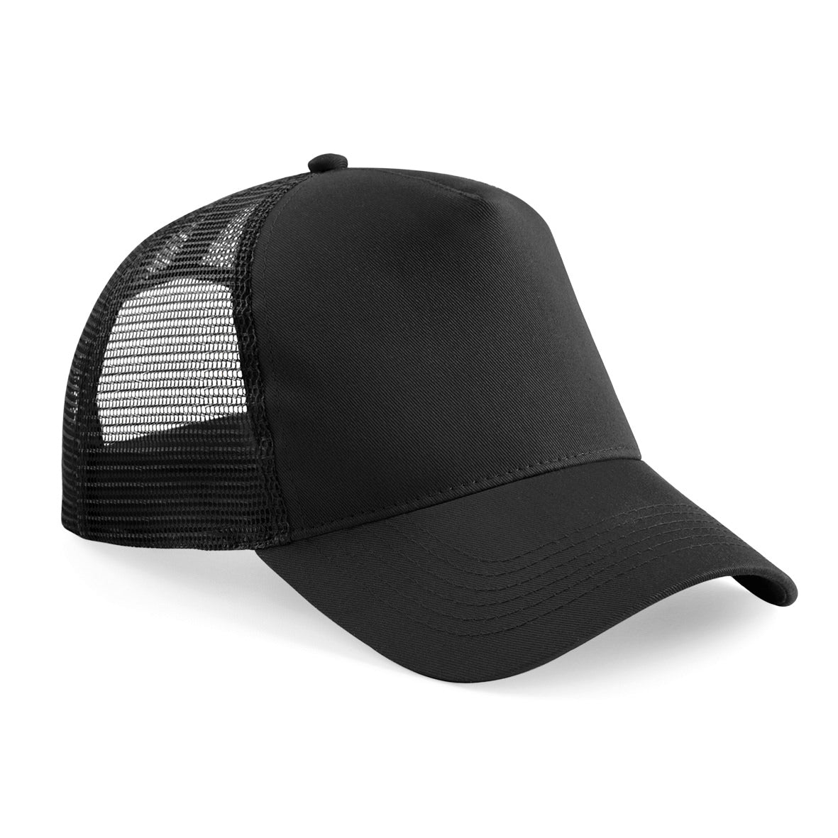 Beechfield Junior Snapback Trucker Hat 5-Panel Retro Style Adjustable Kids Cap