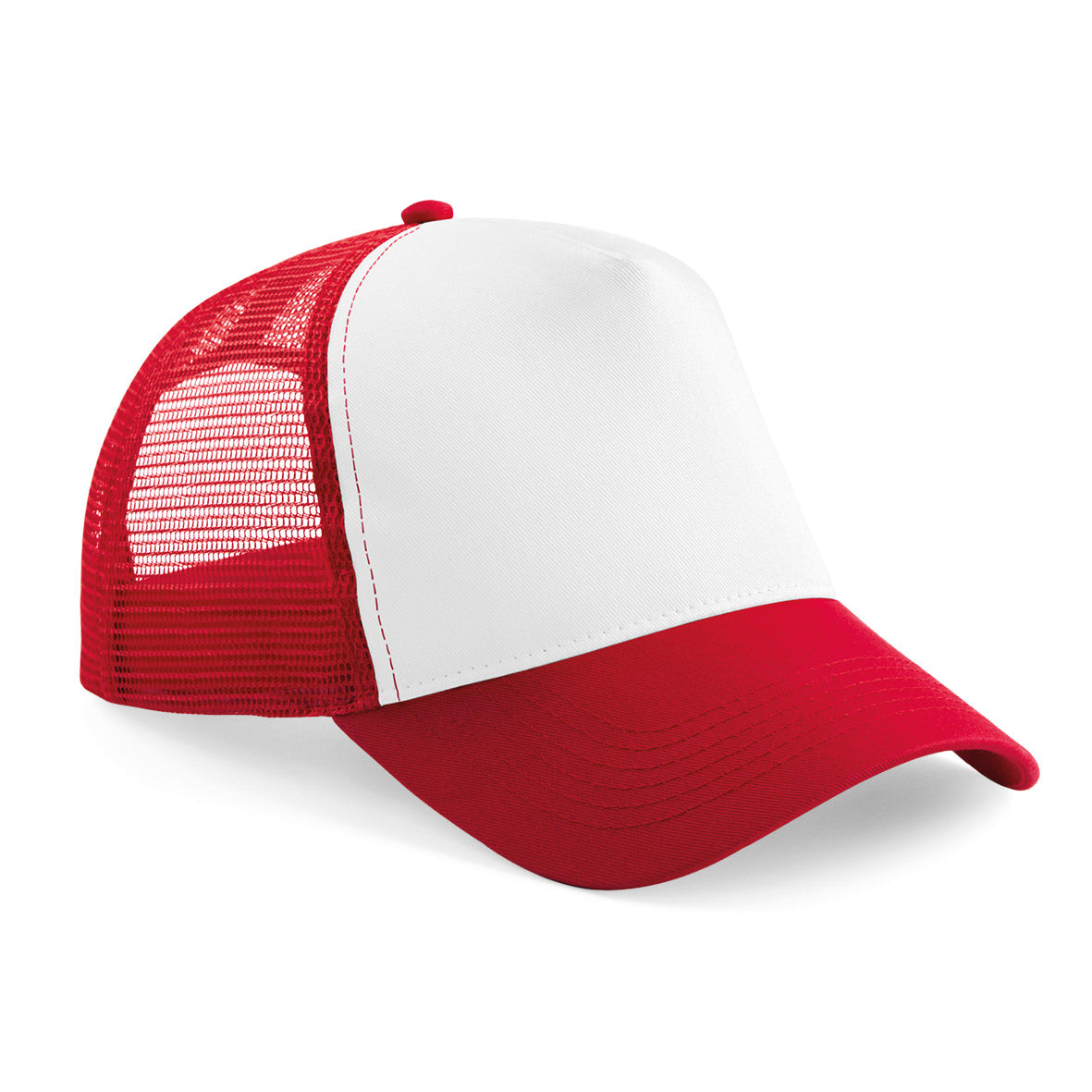 Beechfield Junior Snapback Trucker Hat 5-Panel Retro Style Adjustable Kids Cap