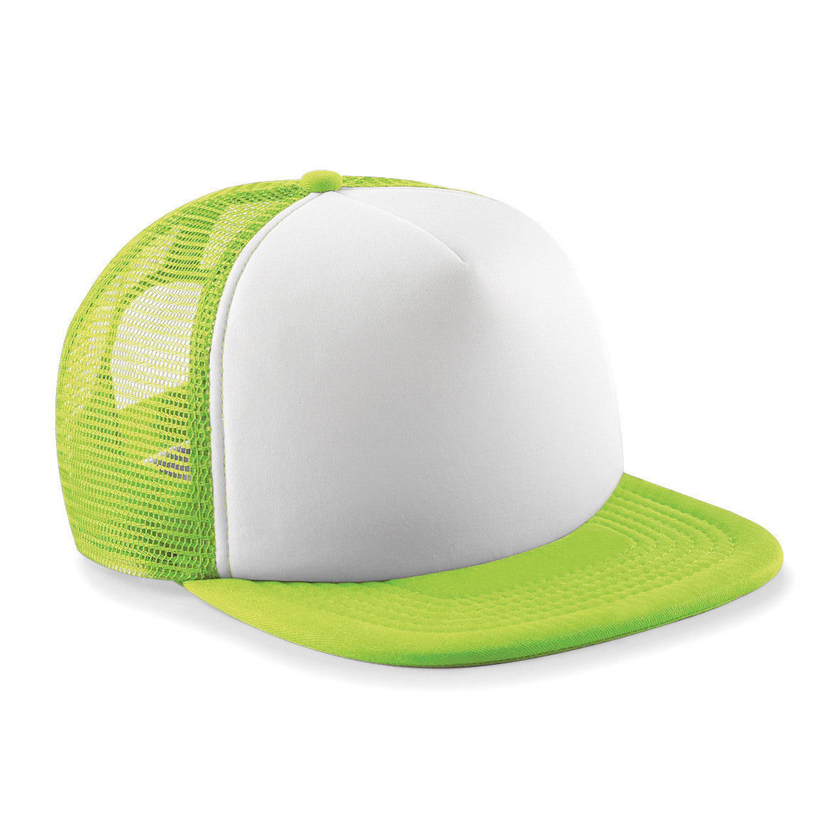 Beechfield Junior Vintage Snapback Trucker Hat Padded Front Panel 5-Panel Design