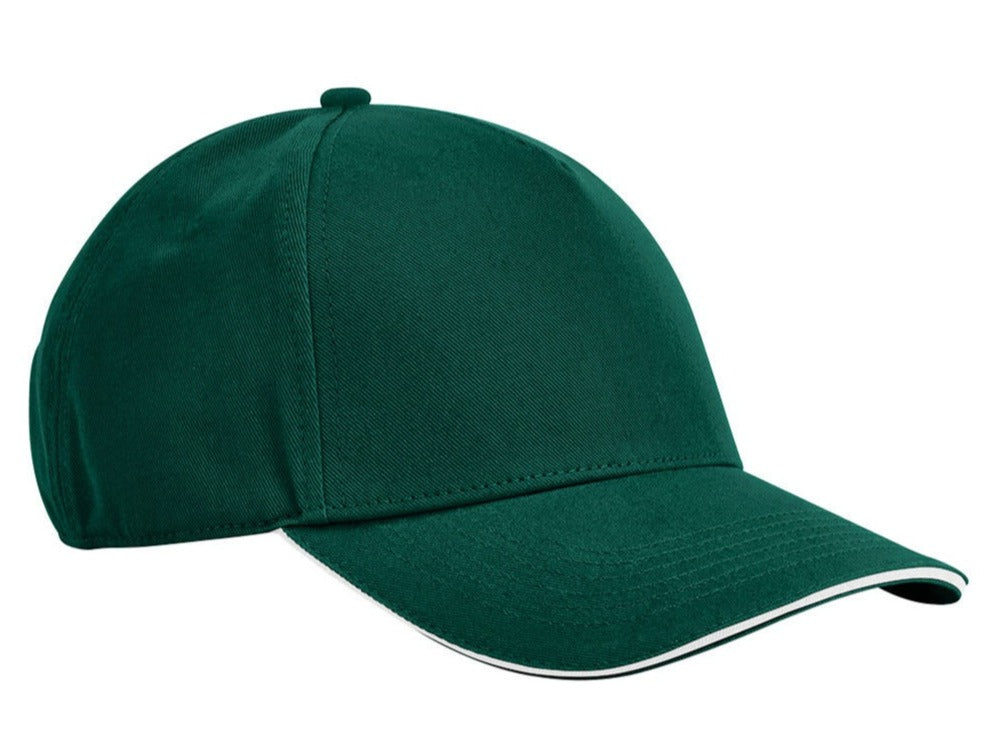 Beechfield Earthaware Classic Organic Cotton 5-Panel Cap Sandwich Peak